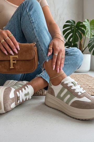 Pieskové kožené topánky na... 2