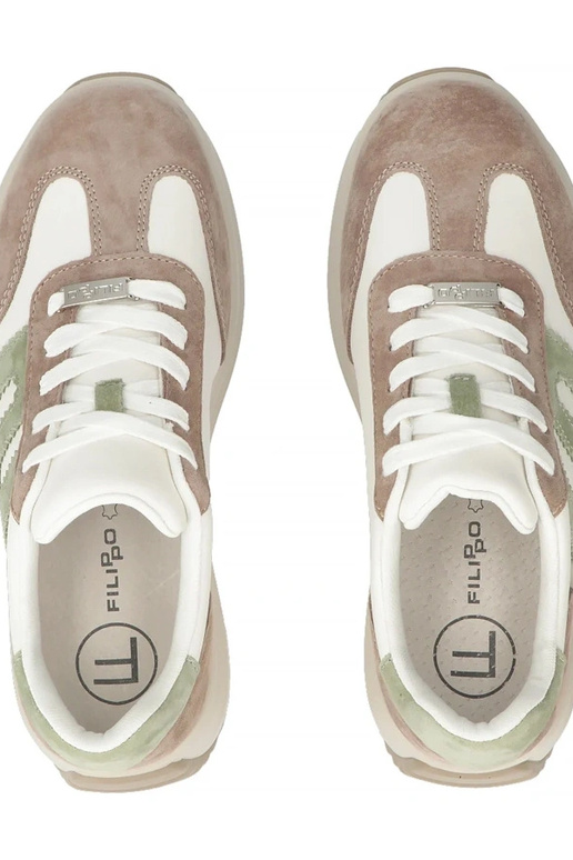 Pieskové kožené topánky na platforme...