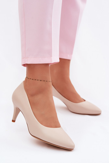 Topánky z eko kože Sergio Leone 1379 slonovina 2