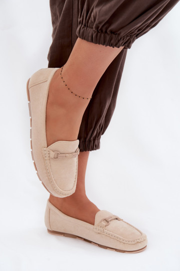 Mokasíny Dámsky byt béžová Olisa