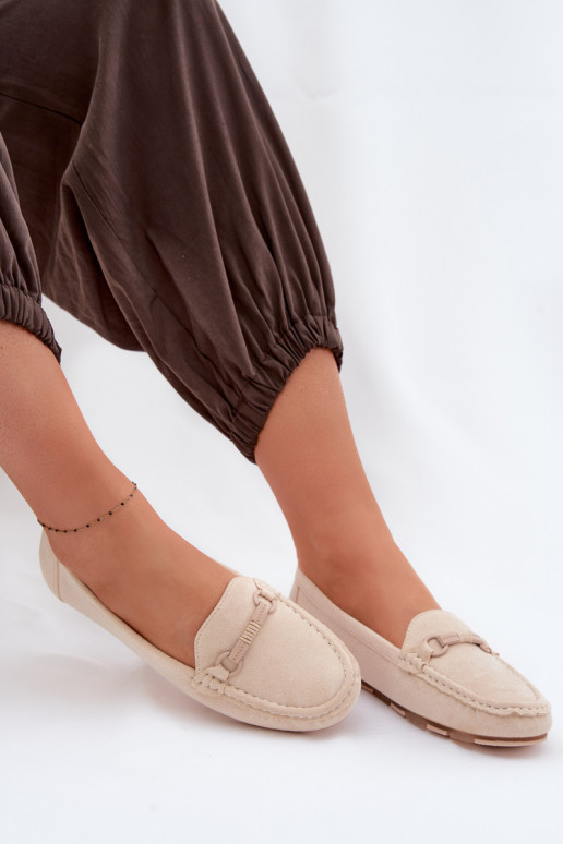 Mokasíny Dámsky byt béžová Olisa