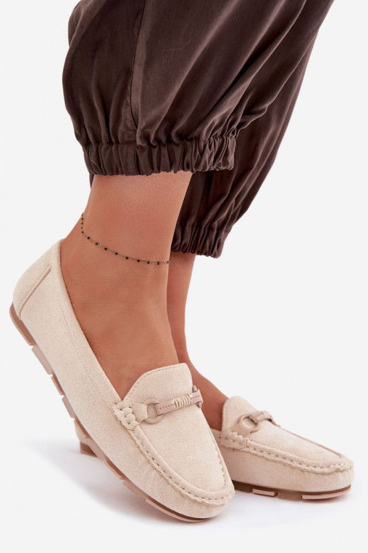 Mokasíny Dámsky byt béžová Olisa