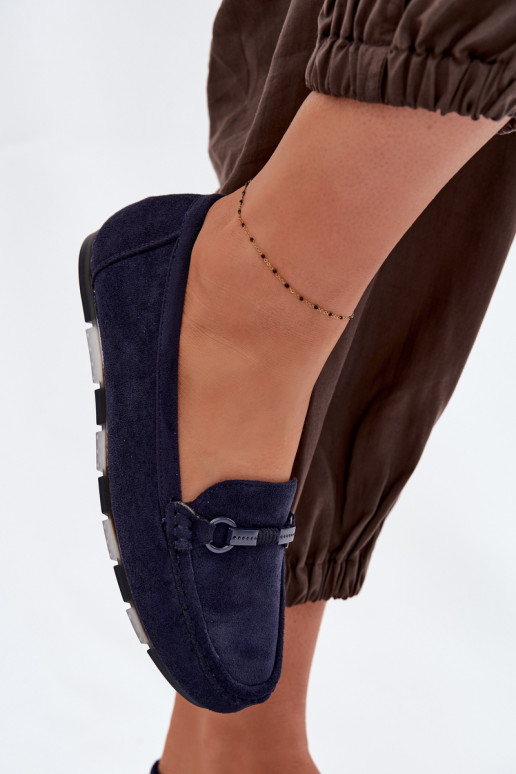 Mokasíny Dámsky byt tmavomodrá Olisa