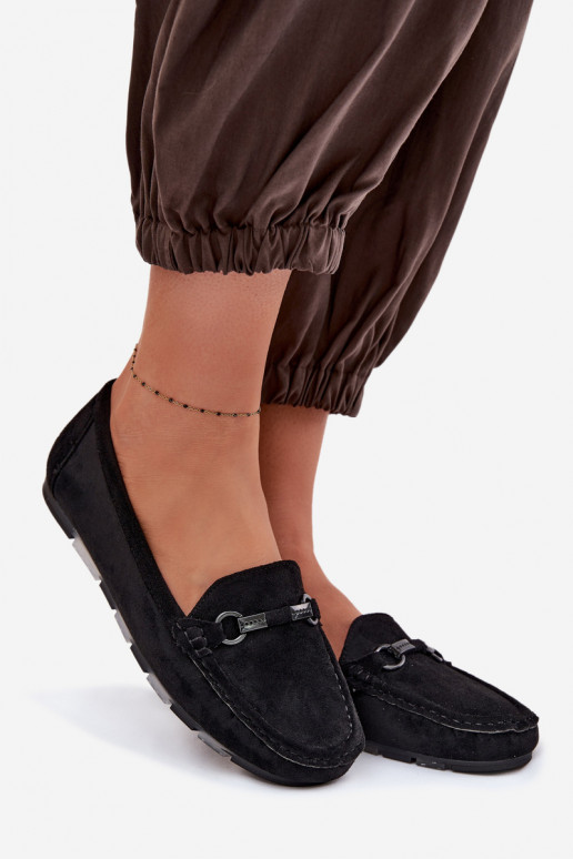 Mokasíny Dámsky byt čierna Olisa