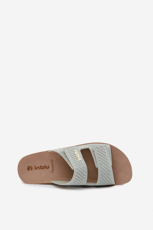 Dámske papuče INBLU AG000015 zelená farba