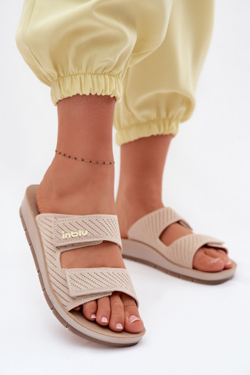 Dámske papuče INBLU AG000015 béžová