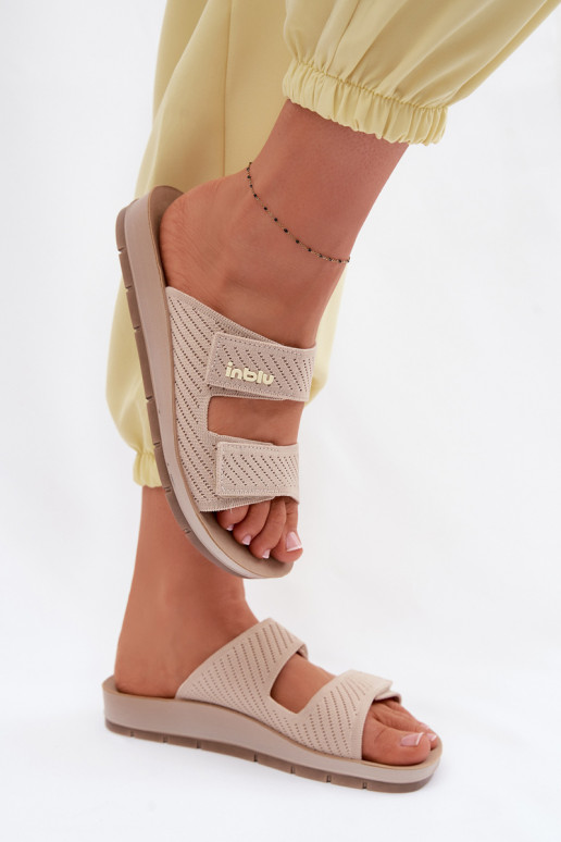 Dámske papuče INBLU AG000015 béžová