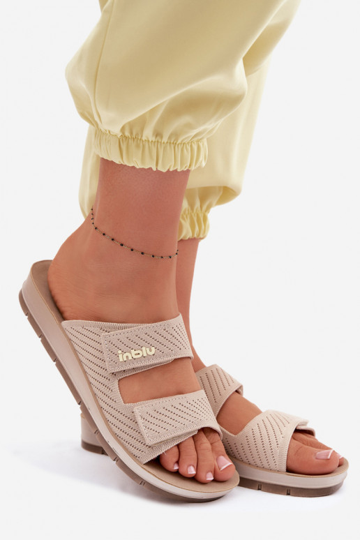 Dámske papuče INBLU AG000015 béžová