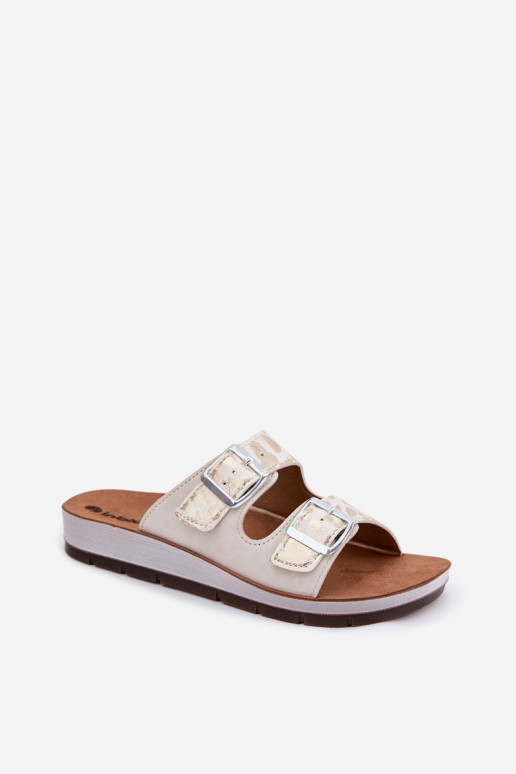 Dámske papuče s prackami Inblu CP000063 biela farba