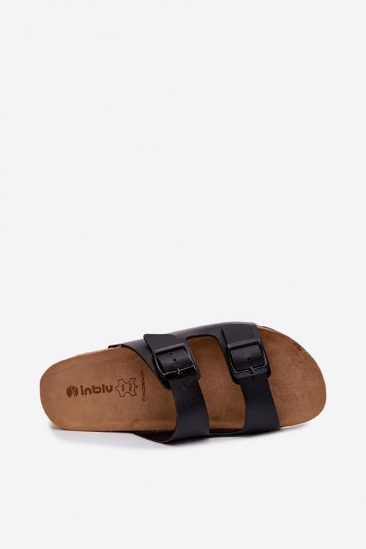 Dámske papuče s prackami Inblu NM000039 čierna