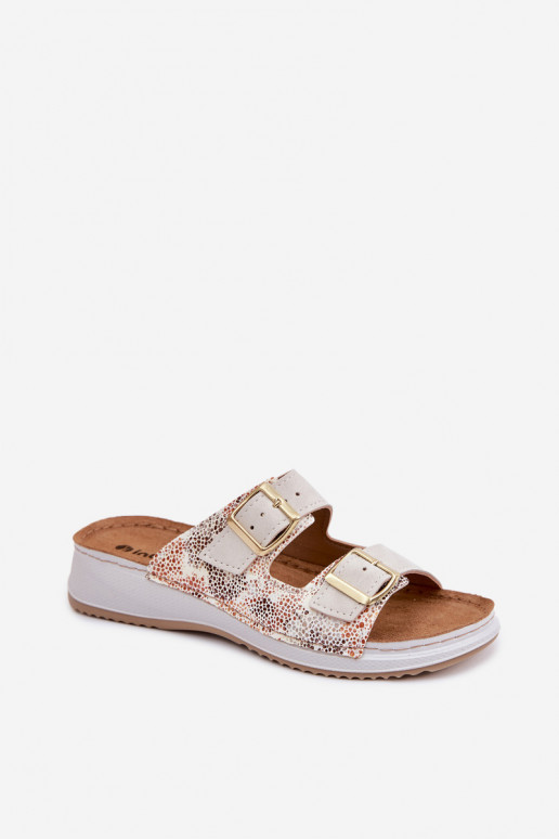 Dámske papuče s prackami Inblu SD000001 slonovina