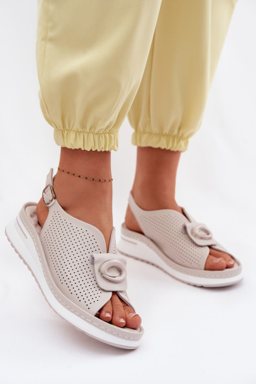 Dámske sandále Dámske S Ornatem Detalem sivá Deliva 2