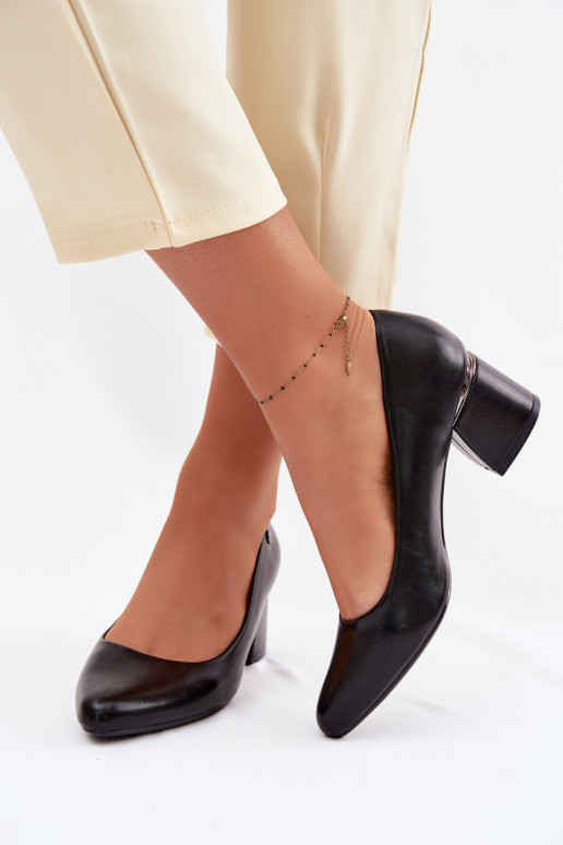 Topánky s podpätkami Vinceza 62292 čierna