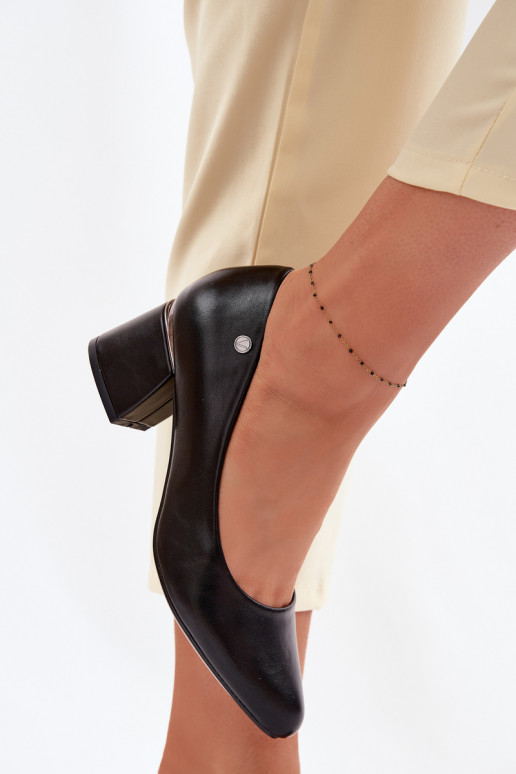 Topánky s podpätkami Vinceza 62292 čierna