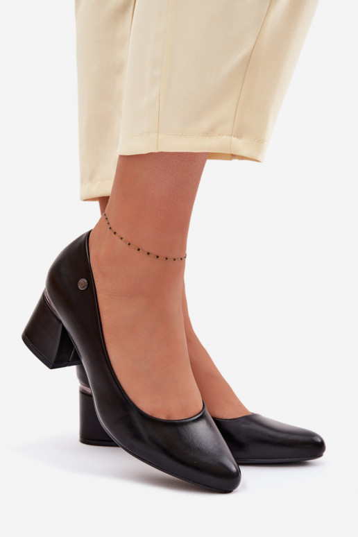 Topánky s podpätkami Vinceza 62292 čierna