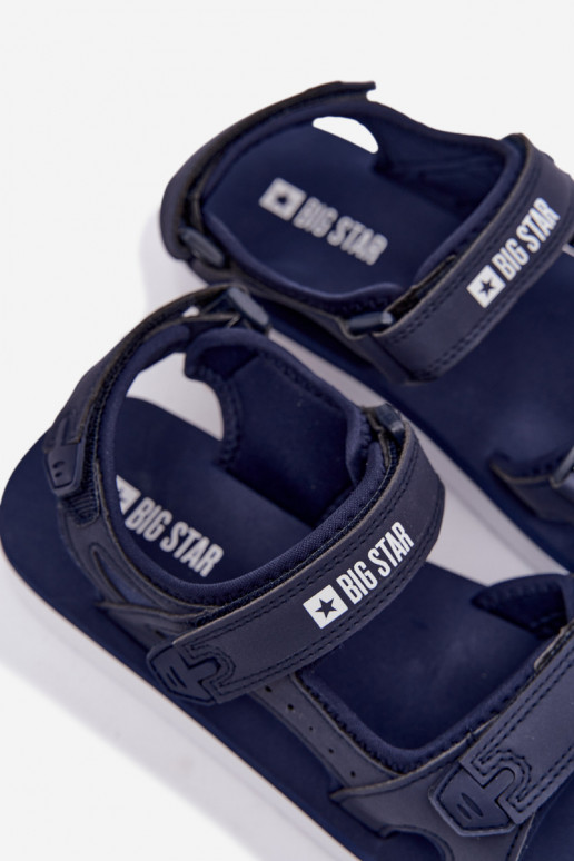 Dámske Športový štýl sandále s platformou Big Star LL274792 tmavomodrá