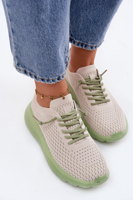 materiál tenisky Dámske béžová Helinae