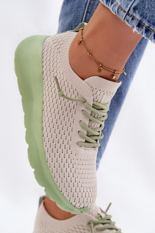 materiál tenisky Dámske béžová Helinae