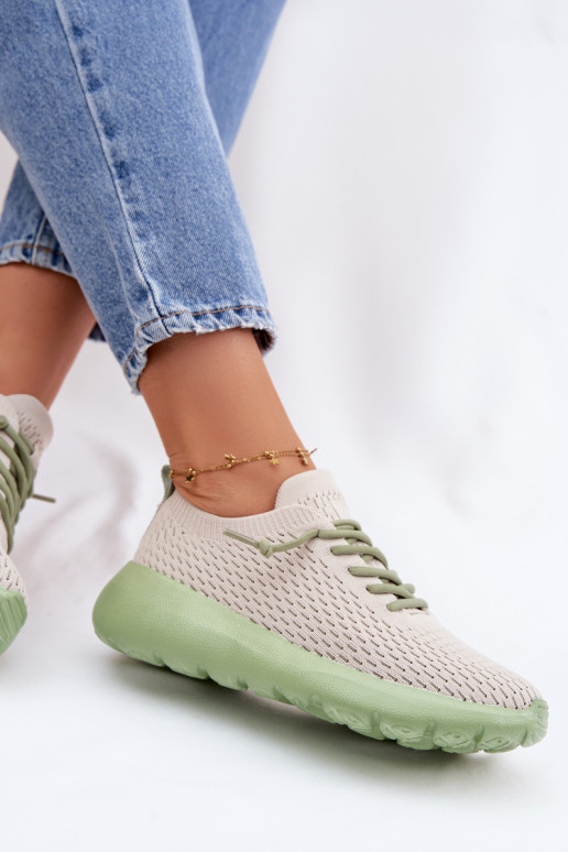 materiál tenisky Dámske béžová Helinae