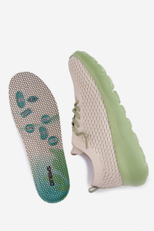 materiál tenisky Dámske béžová Helinae