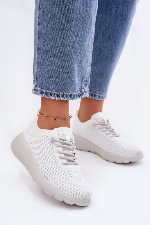 materiál tenisky Dámske biela farba Helinae