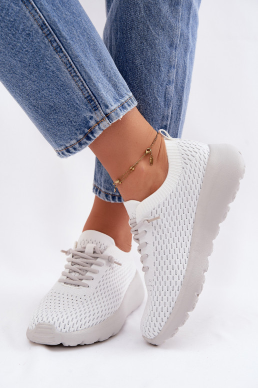 materiál tenisky Dámske biela farba Helinae