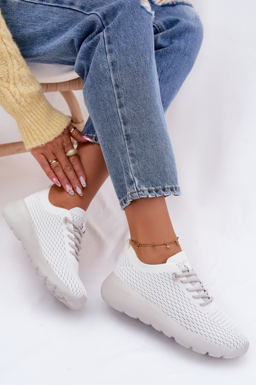 materiál tenisky Dámske biela farba Helinae