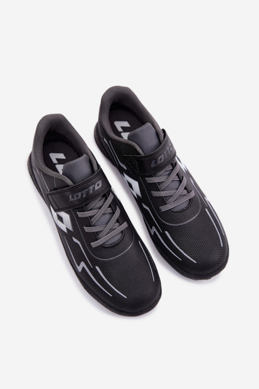 topánky Detské tenisky mládež LOTTO KOBALTO 2601520 Čierna a-sivá