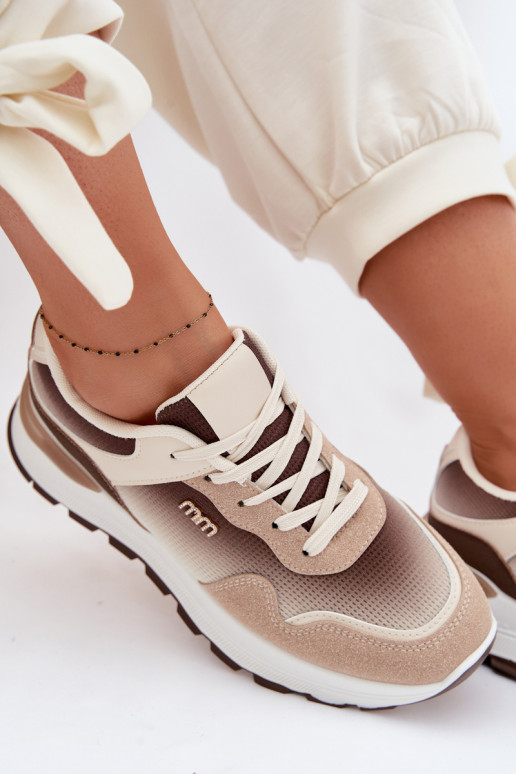 Tenisky model obuvi Dámske s platformou Hnedá farba Lelmira