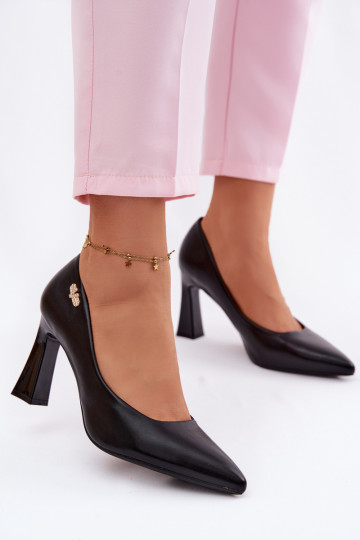 Elegantný štýl Topánky s podpätkami Vinceza 62276 čierna