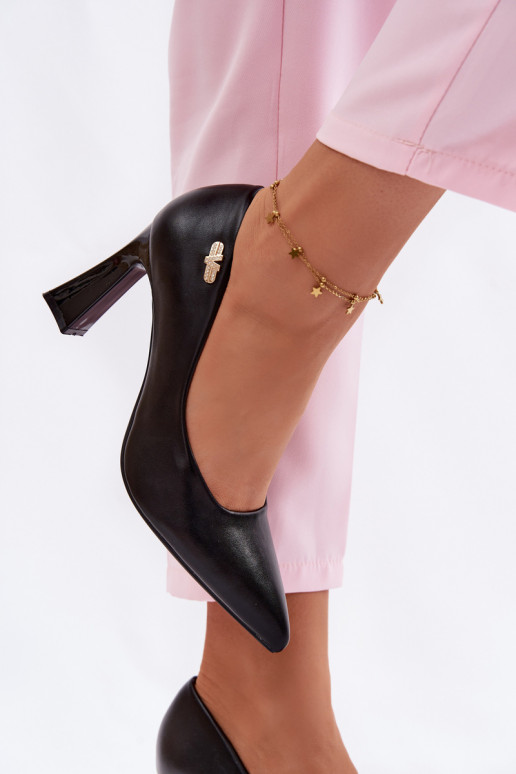 Elegantný štýl Topánky s podpätkami Vinceza 62276 čierna