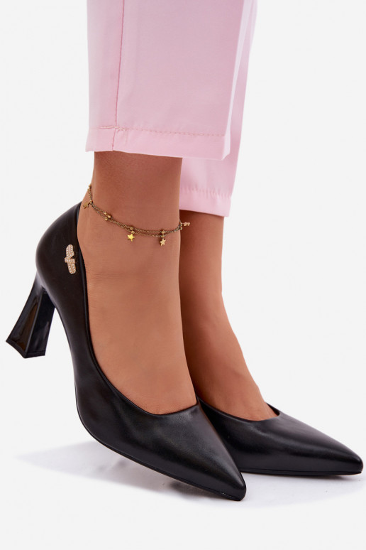 Elegantný štýl Topánky s podpätkami Vinceza 62276 čierna