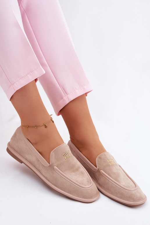 rovná sa dámske mokasínyLamóInką Vinceza 62271 béžová