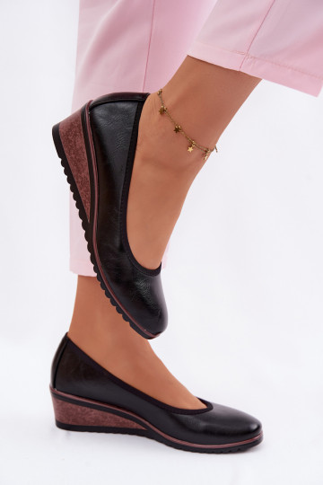 topánky Dámske s platformou Vinceza 58628 čierna