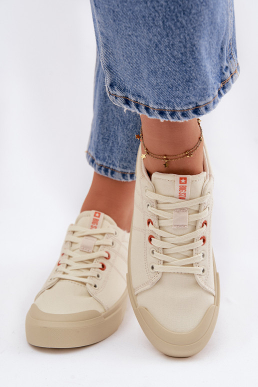 Bežná obuv Big Star NN274445 Memory Foam System béžová