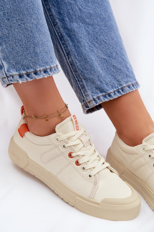 Bežná obuv Big Star NN274445 Memory Foam System béžová