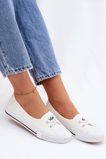 Tenisky Bežná obuv Lee Cooper LCIN-26-31-4356 biela farba