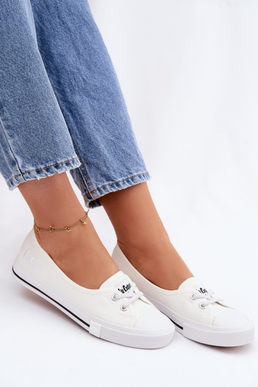 Tenisky Bežná obuv Lee Cooper LCIN-26-31-4356 biela farba
