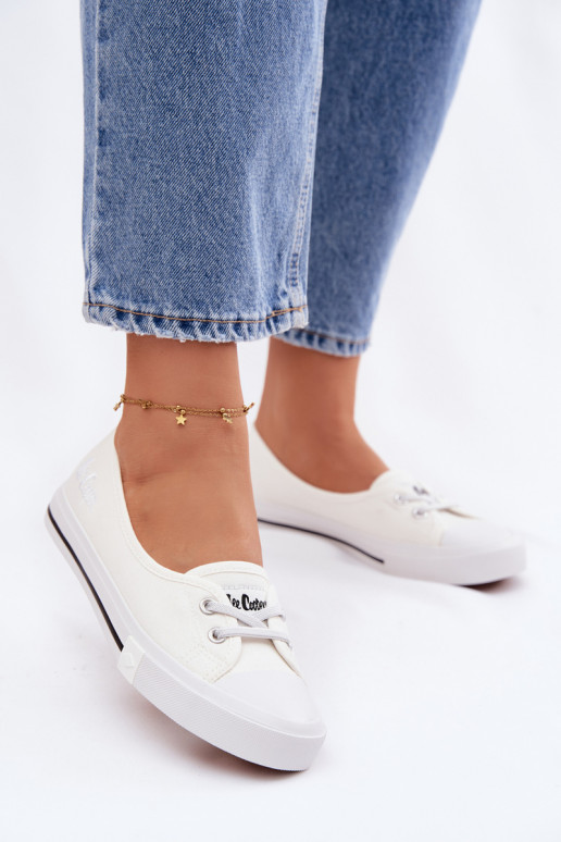 Tenisky Bežná obuv Lee Cooper LCIN-26-31-4356 biela farba