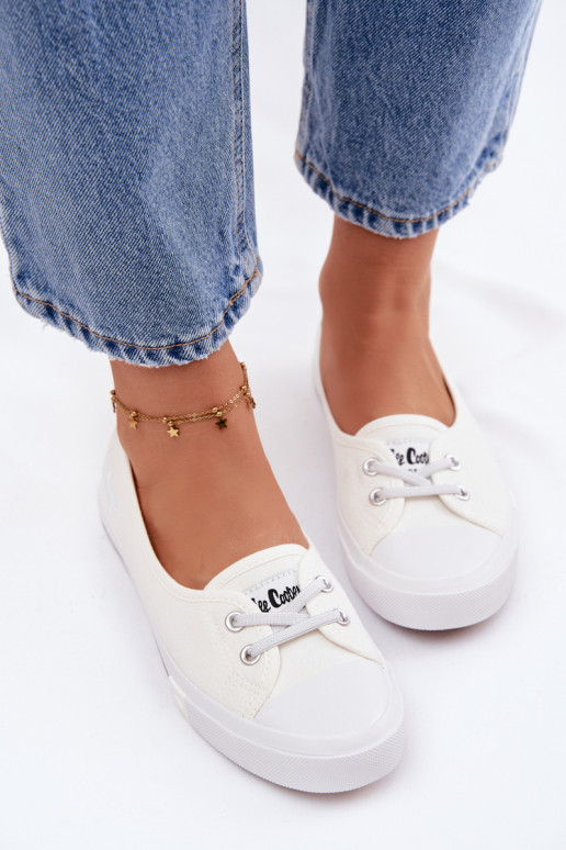 Tenisky Bežná obuv Lee Cooper LCIN-26-31-4356 biela farba