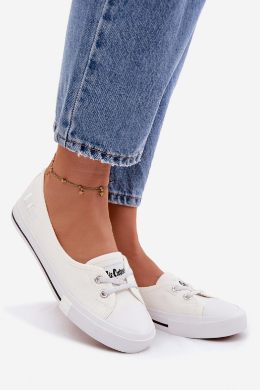 Tenisky Bežná obuv Lee Cooper LCIN-26-31-4356 biela farba