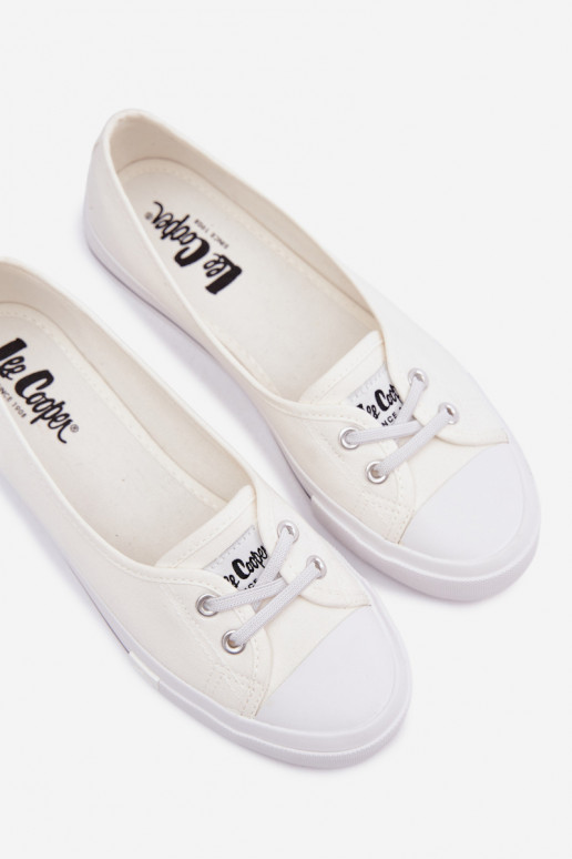 Tenisky Bežná obuv Lee Cooper LCIN-26-31-4356 biela farba