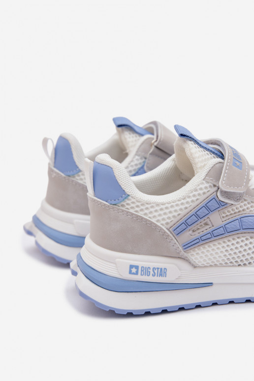 topánky Detské tenisky Big Star TT374153 HI-POLY SYSTEM biely-Modrá