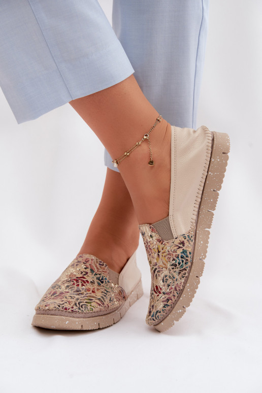 Dámske kožené nazúvacie topánky Máciejka 03512-67 Rôzne farby