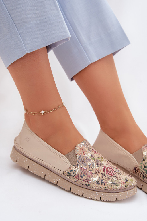 Dámske kožené nazúvacie topánky Máciejka 03512-67 Rôzne farby