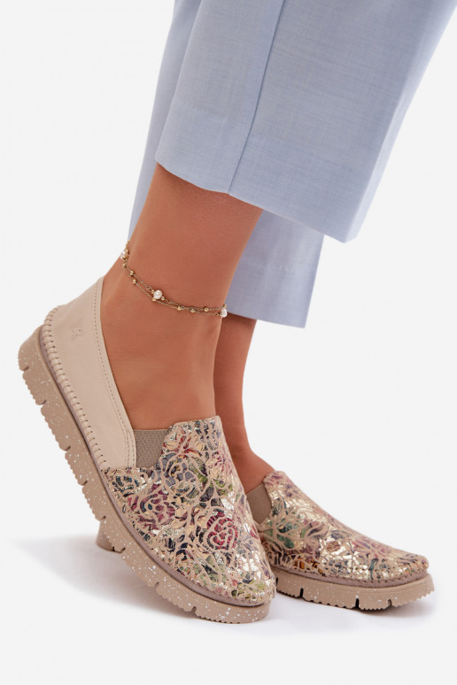 Dámske kožené nazúvacie topánky Máciejka 03512-67 Rôzne farby