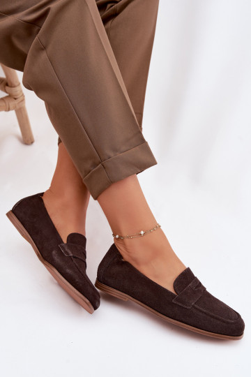 MokasínyZapnutéturalnego zo semišuu Vinceza 18122 CzekoladoIne