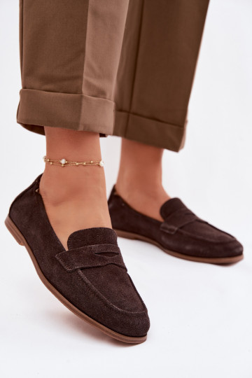 MokasínyZapnutéturalnego zo semišuu Vinceza 18122 CzekoladoIne 2