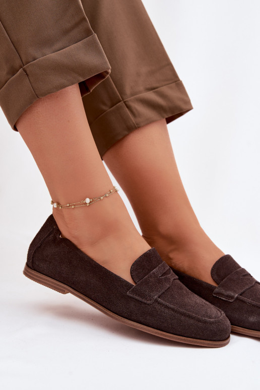 MokasínyZapnutéturalnego zo semišuu Vinceza 18122 CzekoladoIne