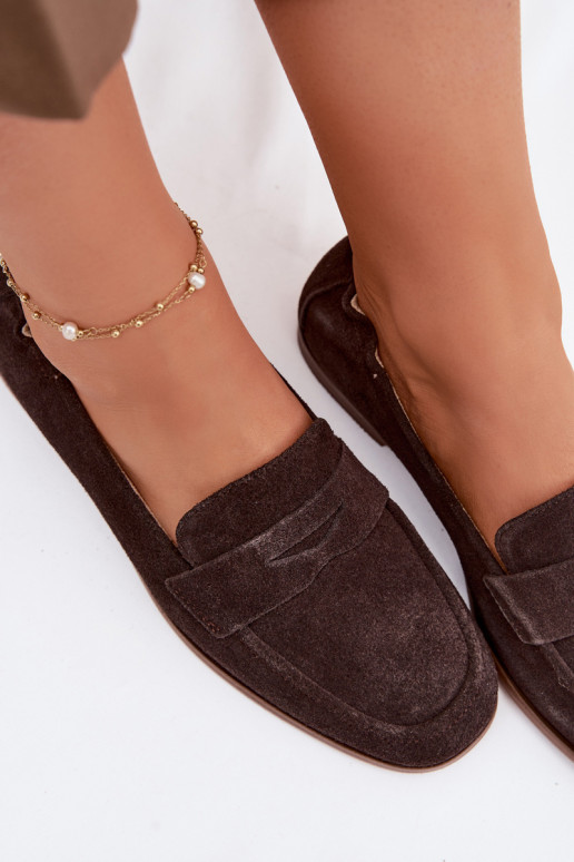 MokasínyZapnutéturalnego zo semišuu Vinceza 18122 CzekoladoIne